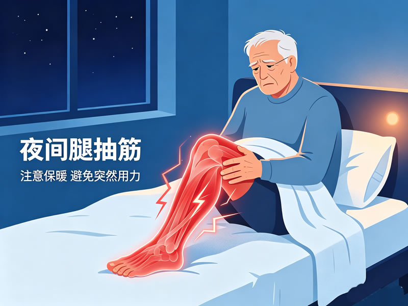 老年人晚上睡觉腿抽筋？别再以为只是缺钙了！这3个原因才是"元凶"